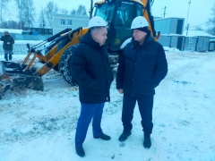 Глава района Алексей Комаров проверил ход строительства центра дополнительного образования «Лидер»