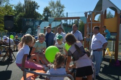 Сегодня состоялось торжественном открытие детско-спортивного комплекса в Гаврилов-Яме на улице Чернышевского