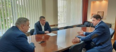 Алексей Комаров провел рабочую встречу с генеральным директором компании резидента ТОСЭР Гаврилов-Ям ООО «ТЛК» Яковом Юницким