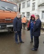 Глава района проинспектировал ход работ по ремонту дороги ул. Пирогова – ул. Сосновая.
