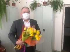 Алексей Комаров поздравил дежурную смену отделения скорой помощи с Международным женским днем - 8 Марта