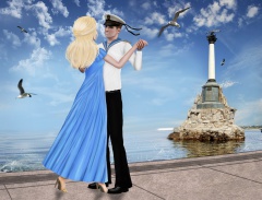 Танцевальный флешмоб "Севастопольский вальс"