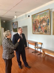 Рабочий визит в МОБУ «Полянская основная школа»