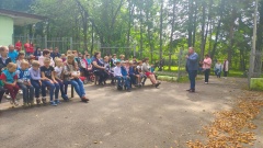 В минувшую субботу в парке прошла игра для первоклассников и их семей.