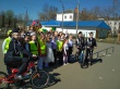            Кадеты по профилю Госавтоинспекции школы № 2 проводят профилактические занятия с юными велосипедистами.