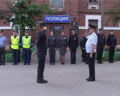 В Гаврилов-Ямском ОВД состоялся публичный развод караулов. 