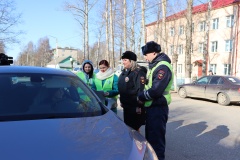 Госавтоинспекторы и Родительские патрули напоминают водителям правила перевозки несовершеннолетних в салоне транспортного средства.